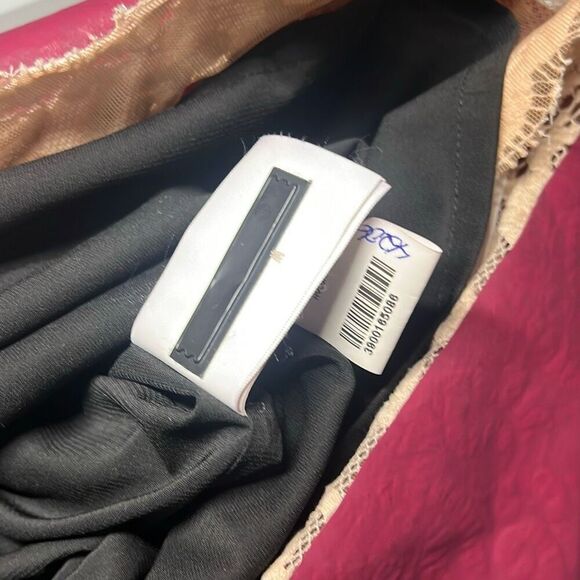 NWT MSGM One-Shoulder Lace Beige Dress (018) - Picture 15 of 16